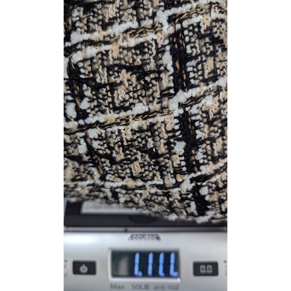 Vince Camuto Poncho Womens OSFA Black Cream Faux Fur Toggle Old Money Luxury - Picture 14 of 14